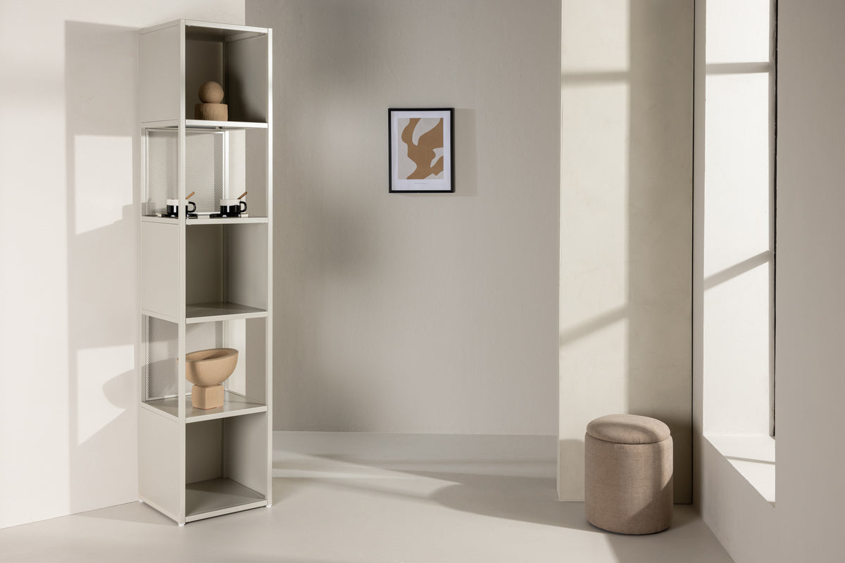 
Design Regal „Buenos Aires“ aus Metall - Beige
