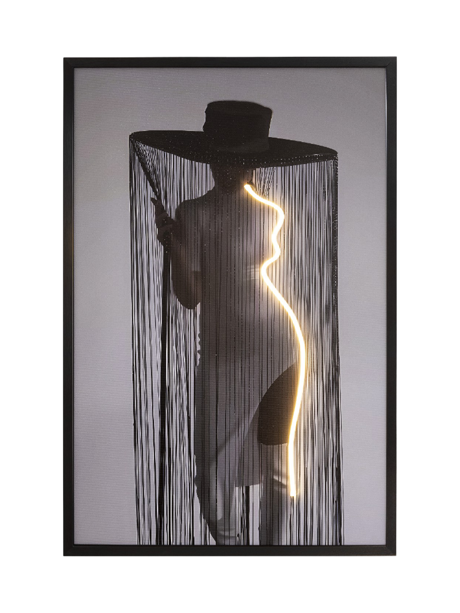 
Design Wandbild „Diva“ mit LED-Beleuchtung
