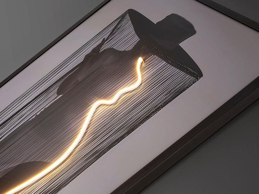 
Design Wandbild „Diva“ mit LED-Beleuchtung