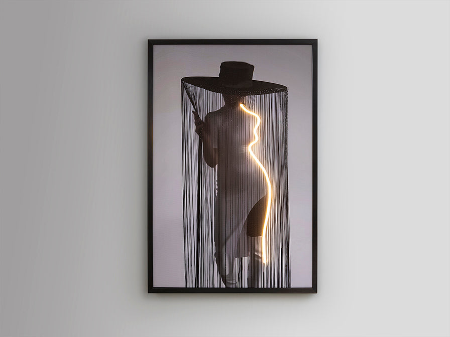 
Design Wandbild „Diva“ mit LED-Beleuchtung
