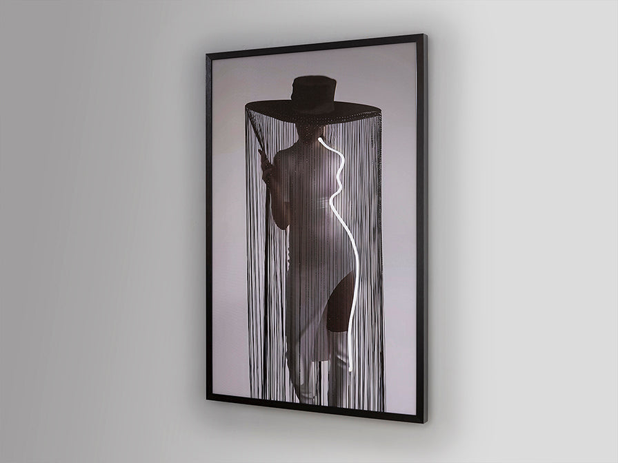 
Design Wandbild „Diva“ mit LED-Beleuchtung