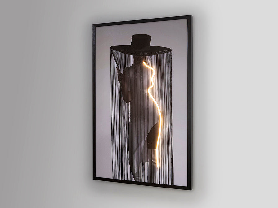 
Design Wandbild „Diva“ mit LED-Beleuchtung