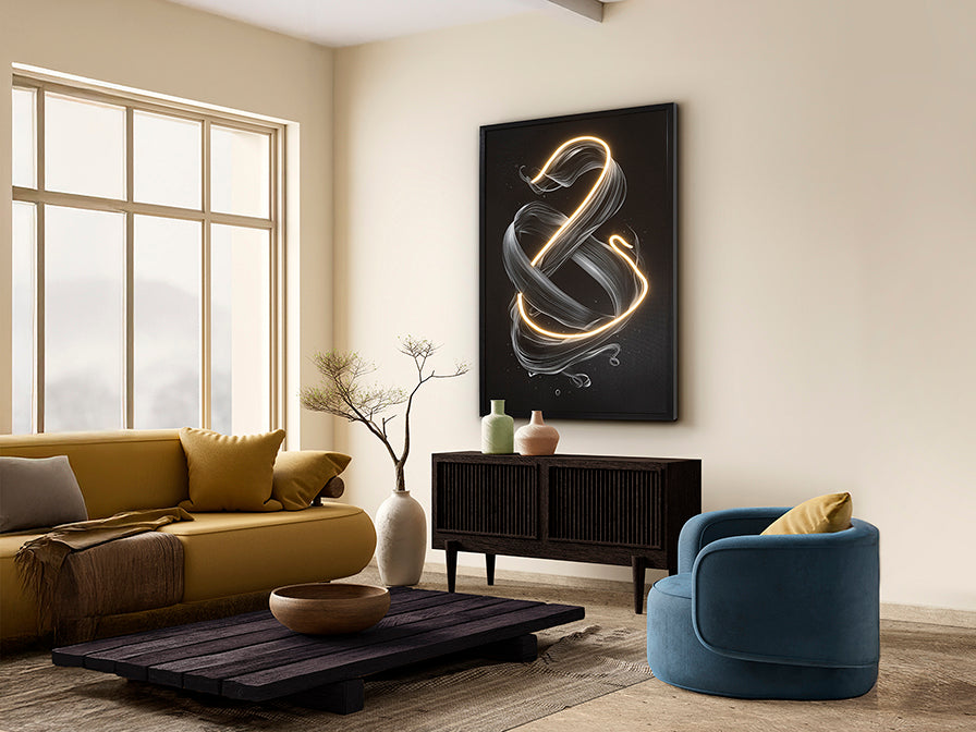 
Design Wandbild „Cinetic“ mit LED-Beleuchtung