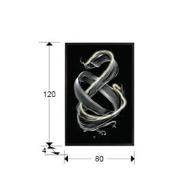 
Design Wandbild „Cinetic“ mit LED-Beleuchtung