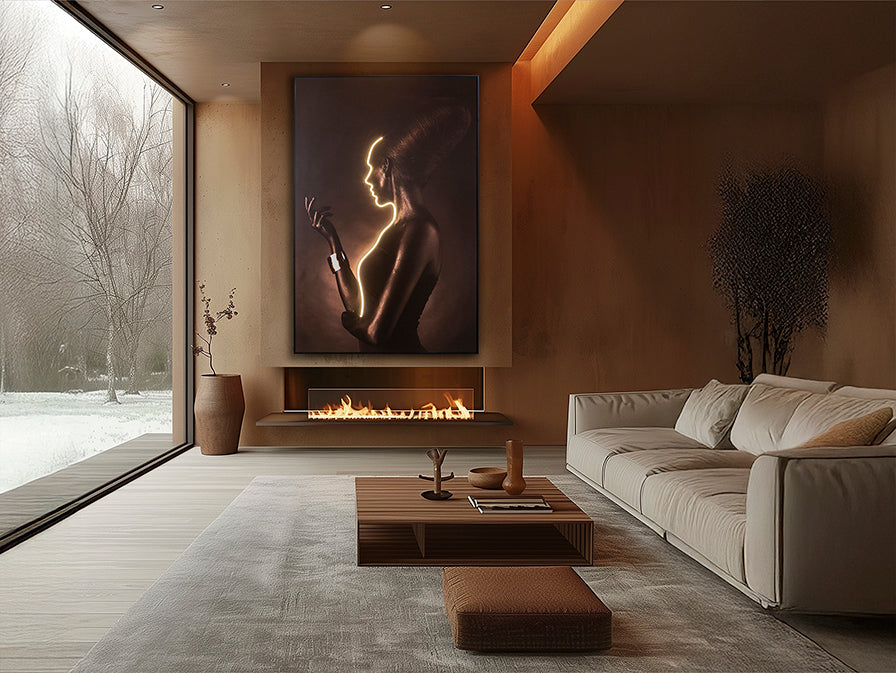 
Design Wandbild „Silueta“ mit LED-Beleuchtung