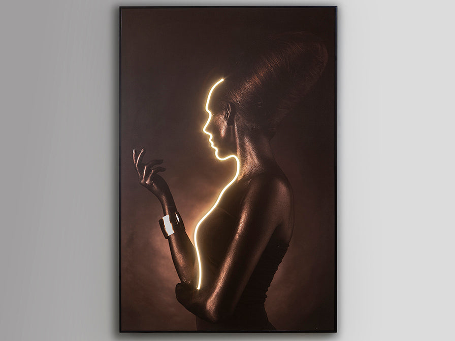 
Quadro da parete di design “Silueta” con illuminazione LED