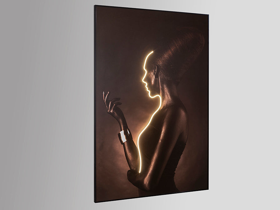 
Quadro da parete di design “Silueta” con illuminazione LED