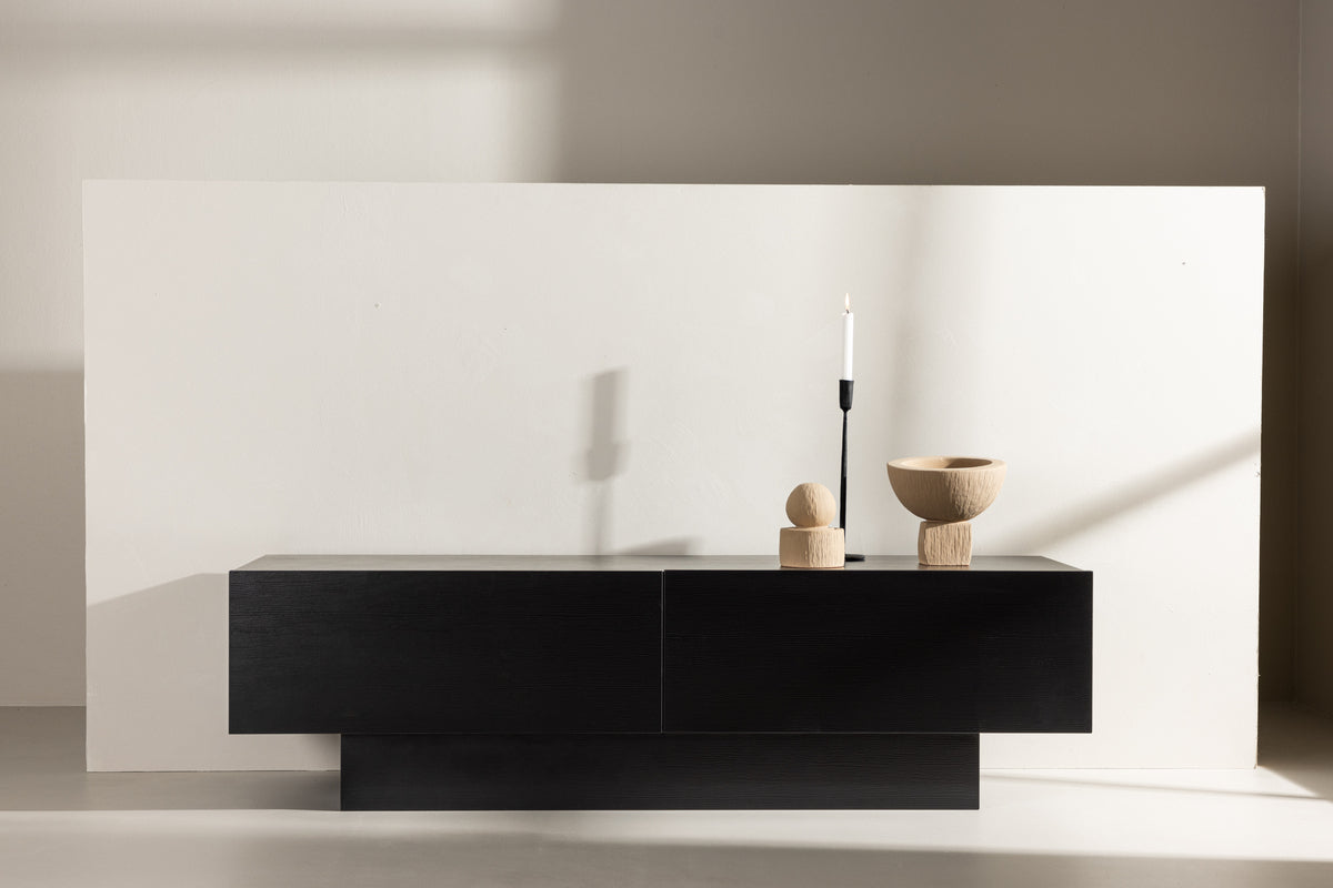 
Meuble bas design « Cuenca » - Noir