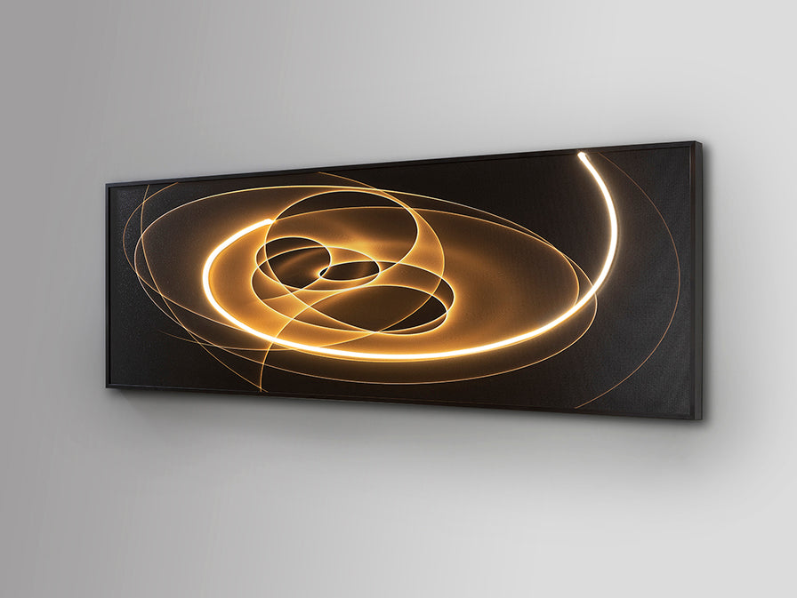 
Quadro da parete di design “Trazados” con illuminazione LED