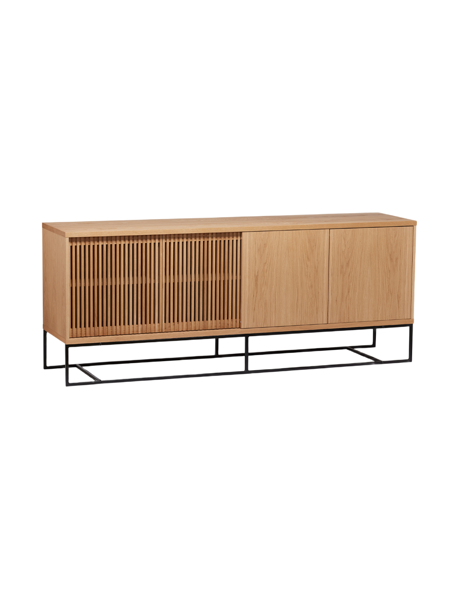 
Credenza di design «Endness» con ante scorrevoli - Rovere Naturale