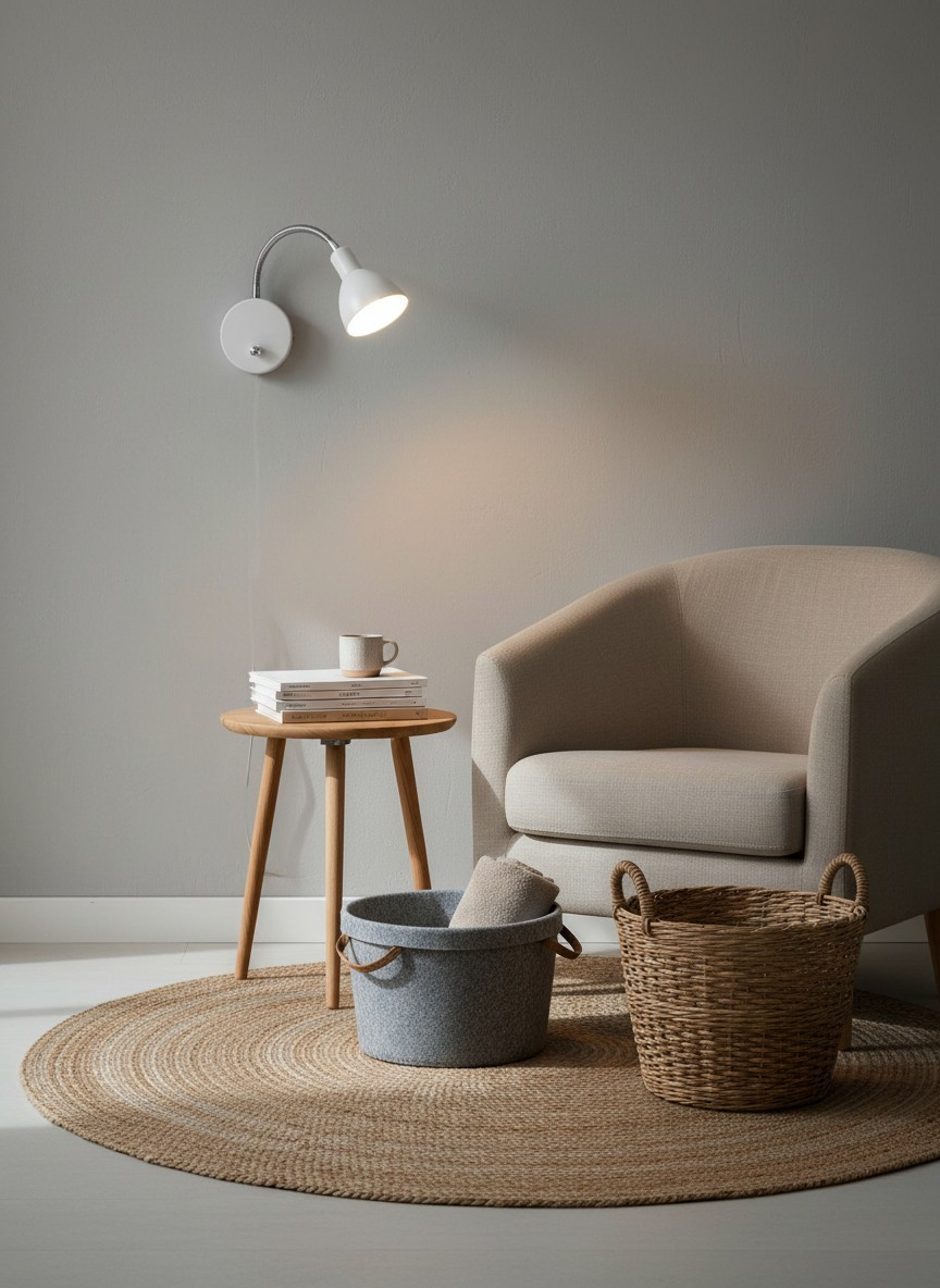 
Designer Wall Lamp "Denver" - White