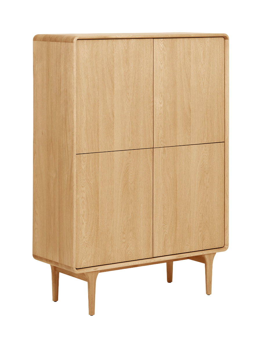 
Designer highboard “Darwin” - Oak Dark Brown