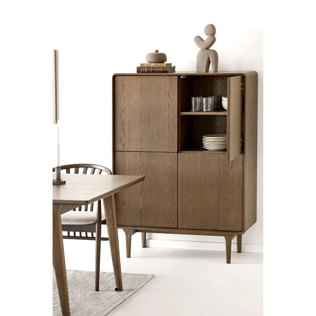 
Mobile alto di design «Darwin» - Rovere Marrone scuro