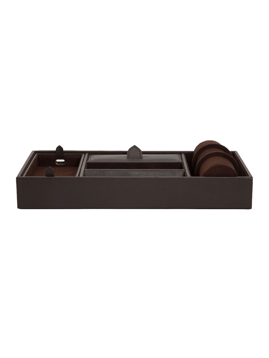 
Noble Genuine Leather Tray "Blake" - Brown