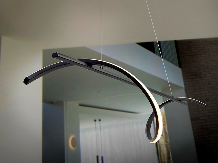 
Lampada a sospensione di design a LED «Boa» con telecomando