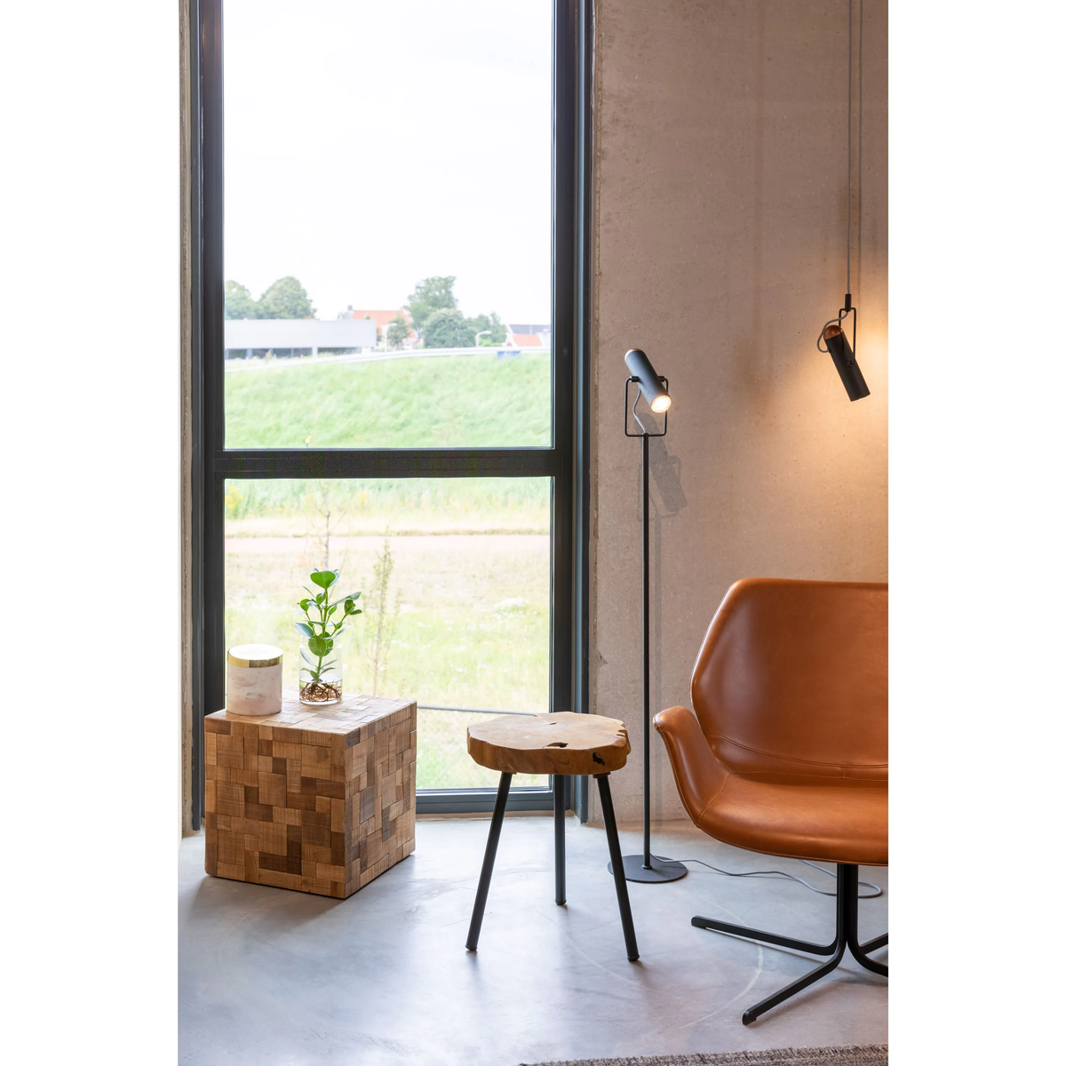 
Poltrona lounge girevole di alta qualità „Nikki All“ - Ecologia sintetica Marrone