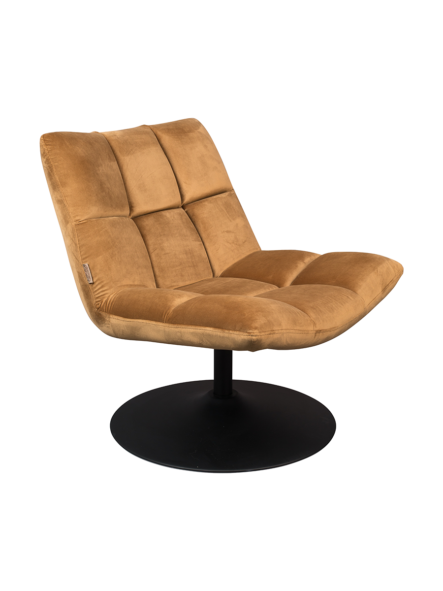 
Poltrona girevole di design «Bar» - Marrone dorato