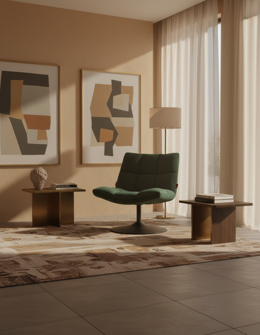 
Poltrona girevole di design «Bar» - Verde