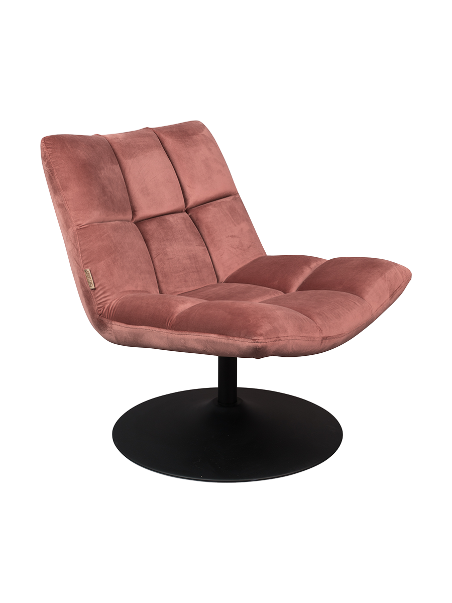 
Poltrona girevole di design «Bar» - Vecchio rosa
