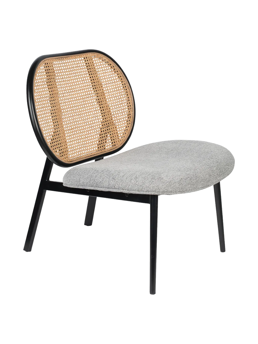 
Poltrona lounge di design «Spike» - Naturale / Grigio