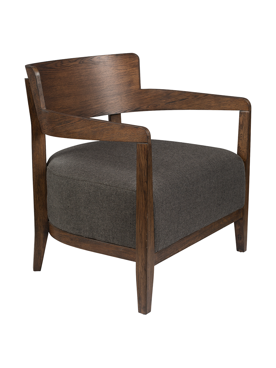
Poltrona lounge di design in legno massello «Duran»