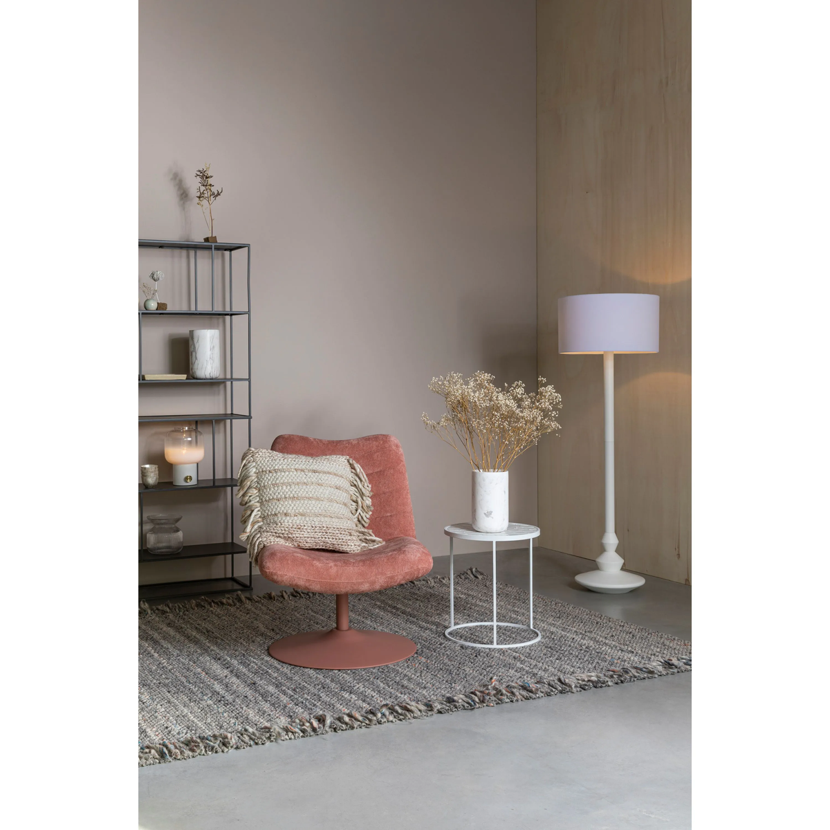 
Poltrona lounge di design girevole „Bubba“ - Rosa