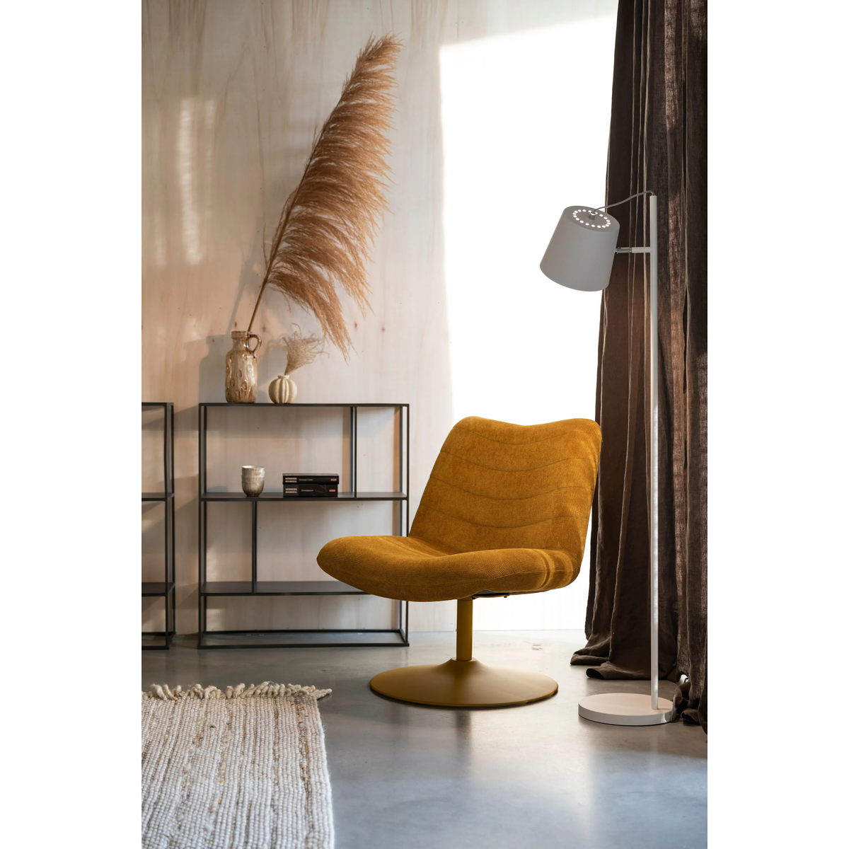 
Poltrona lounge di design girevole „Bubba“ - Ocra