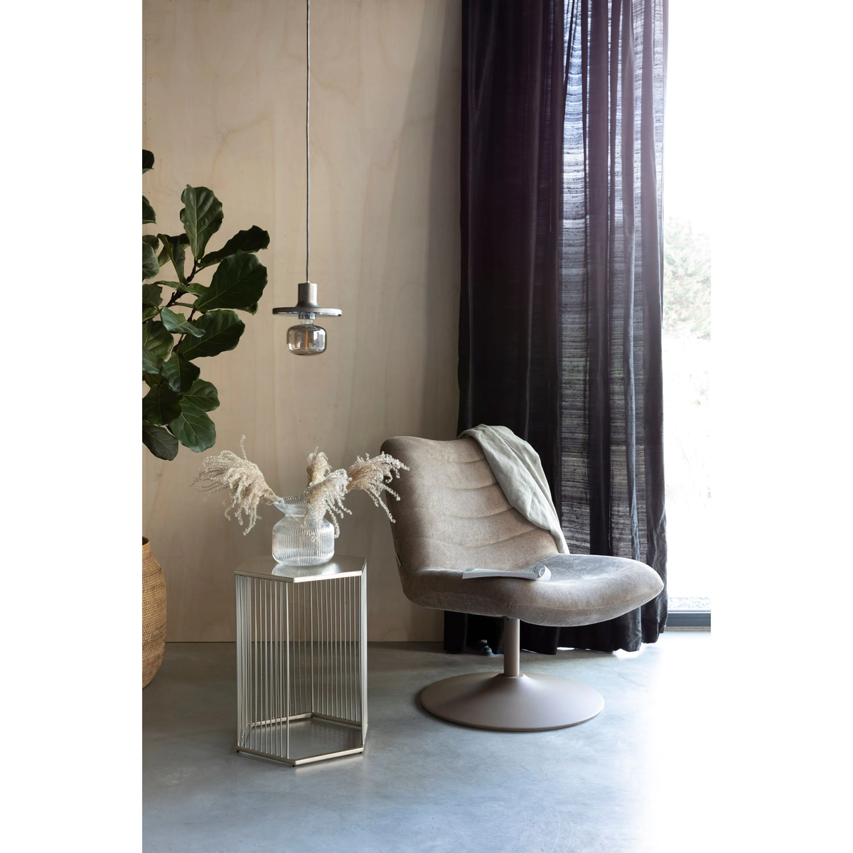 
Poltrona lounge di design girevole „Bubba“ - Beige