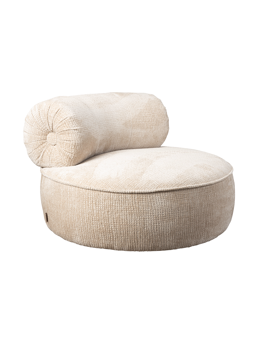
Poltrona lounge di design girevole «Tilbury» - Creme