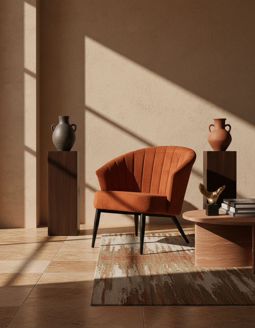 
Poltrona lounge di design di alta qualità «Georgia» - Terra