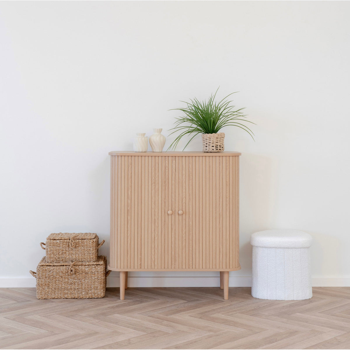 
Credenza di design «Niclas II» a 2 ante - Naturale