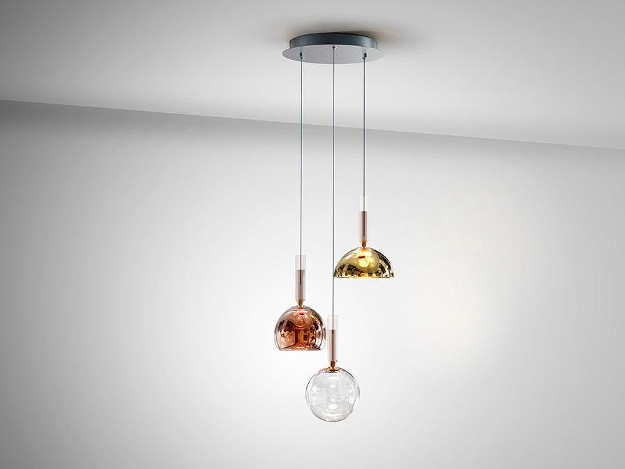 
Lampada a sospensione di design a LED «Charlize», a 3 luci