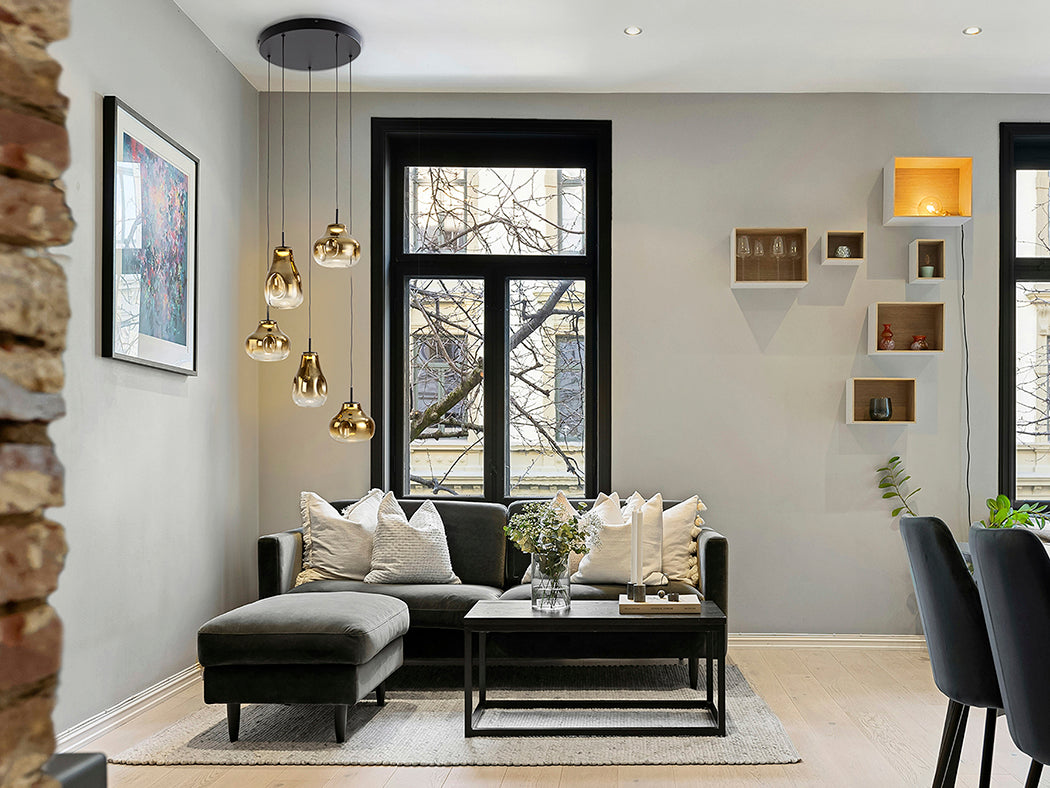 
LED Design Pendant Lamp “Aledis”, 5-Light
