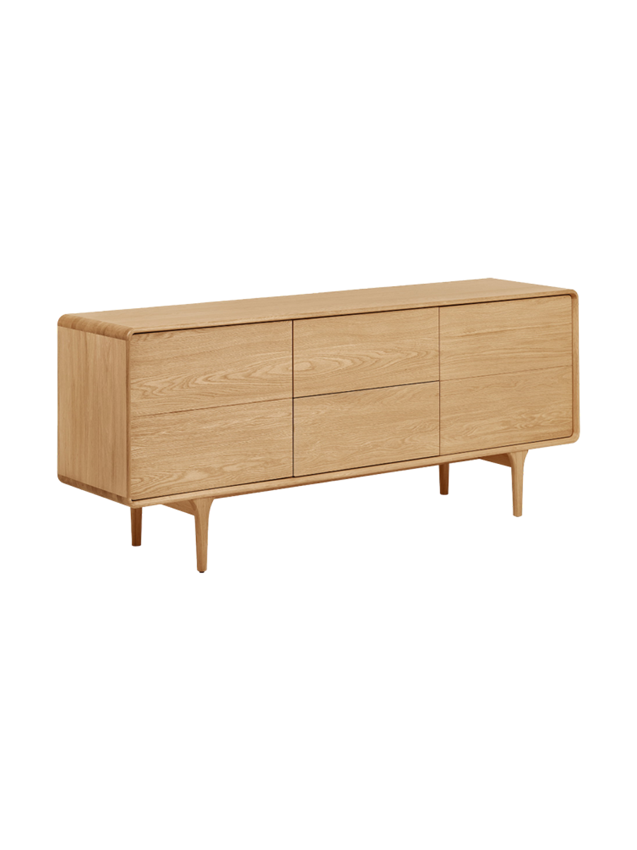 
Design Sideboard „Darwin“ - Eiche Dunkelbraun