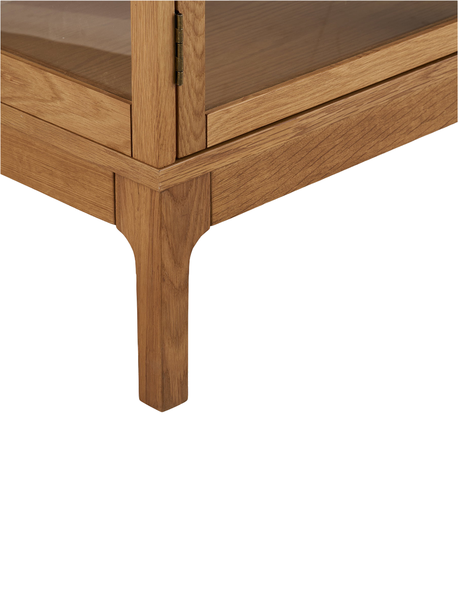 
Buffet design en bois « Zamora », 4 portes - Chêne naturel