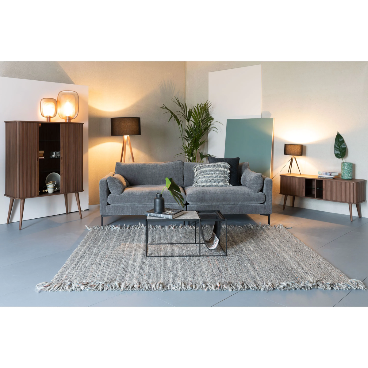 
Hochwertiges 3-Sitzer Design Sofa „Summer“ - Anthrazit