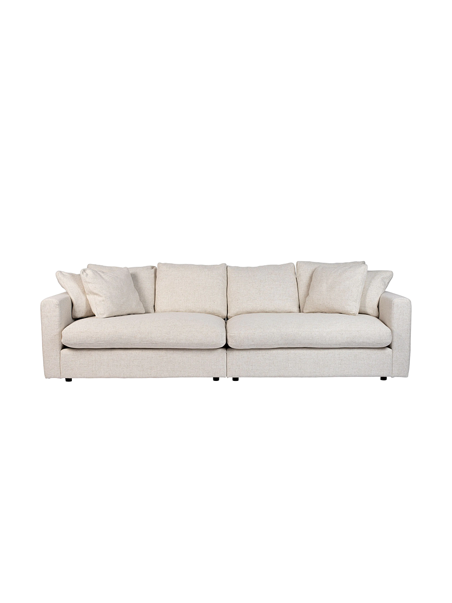 
Hochwertiges 3-Sitzer Design Sofa „Sense“ - Cream