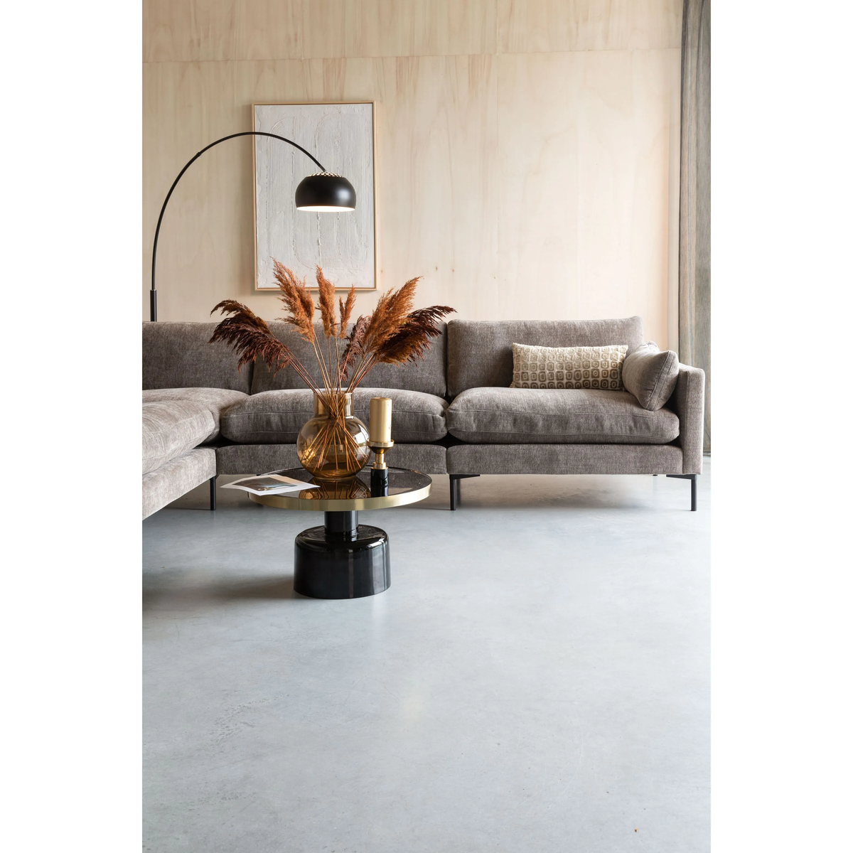 
Grand canapé d'angle design 7 places « Summer » - Café