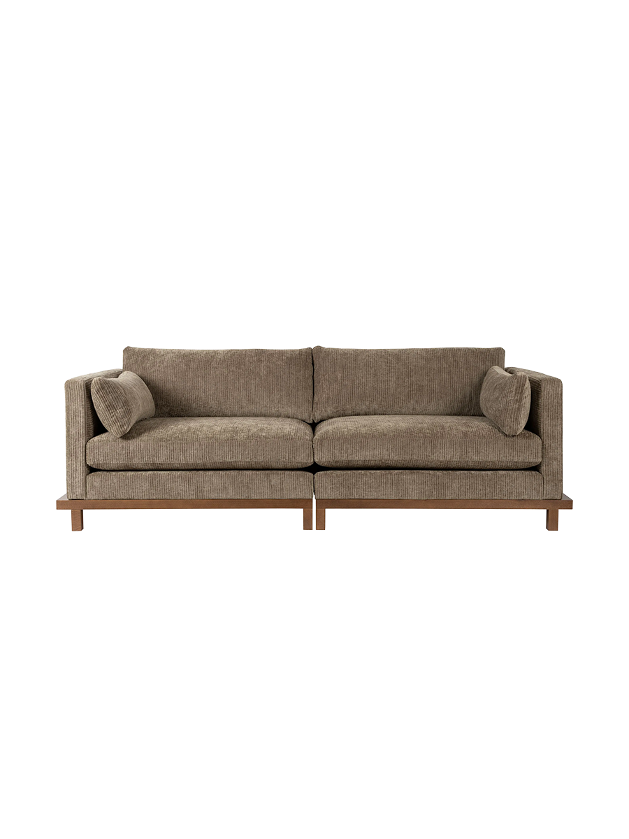 
Hochwertiges 3-Sitzer Design Sofa „Blossom“ - Moos