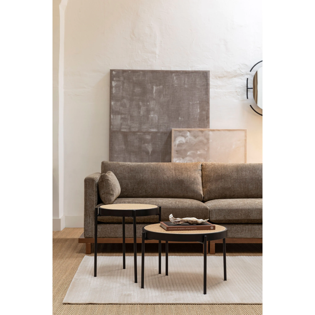 
Hochwertiges 3-Sitzer Design Sofa „Blossom“ - Moos