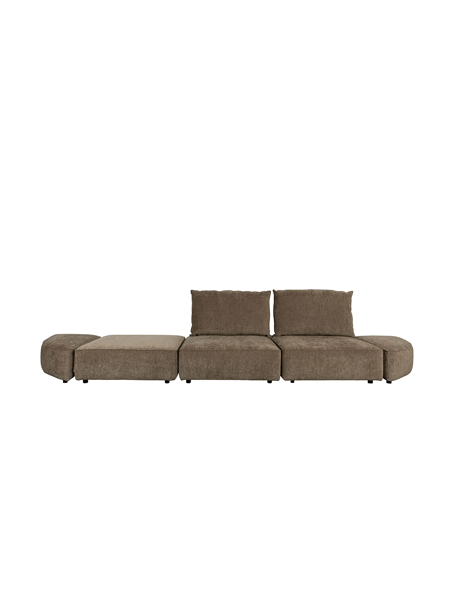 
4.5-Sitzer Design Sofa „Hunter“, Moos