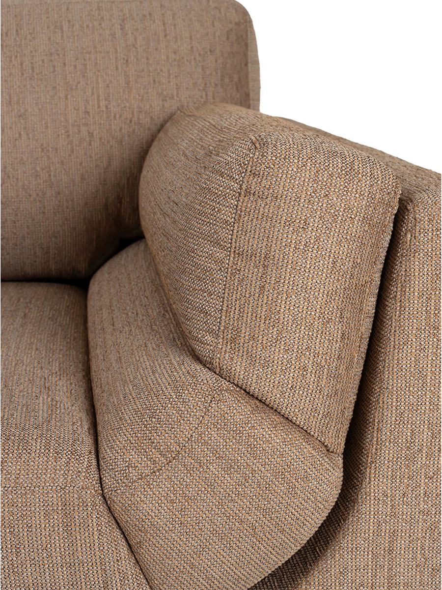 
Hochwertiges 3-Sitzer Design Sofa „Balcony“ - Caramel