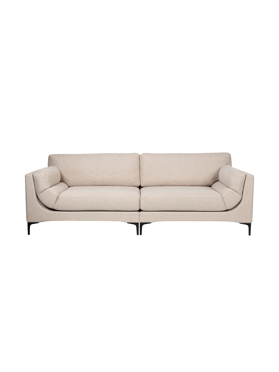 
Hochwertiges 3-Sitzer Design Sofa „Balcony“ - Beige