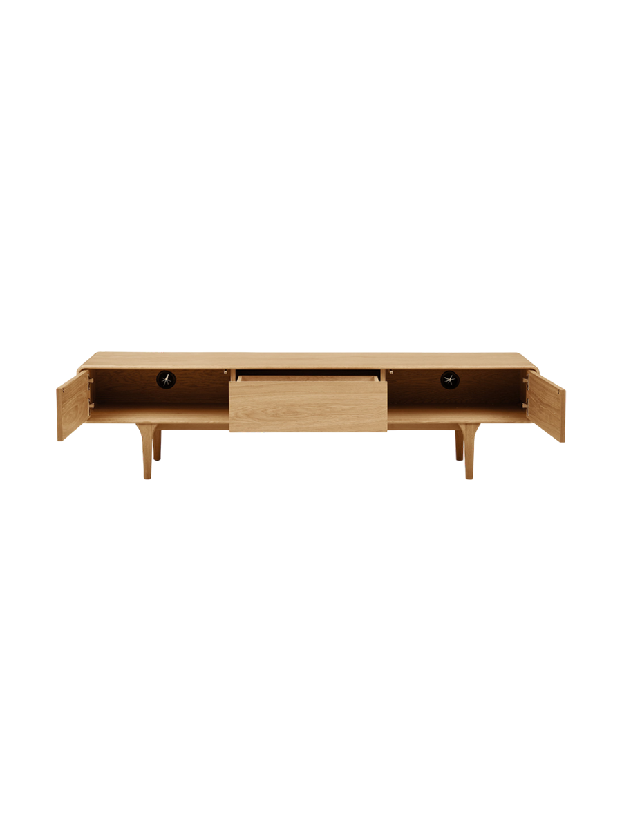 
Credenza bassa di design „Darwin“ - Rovere Naturale