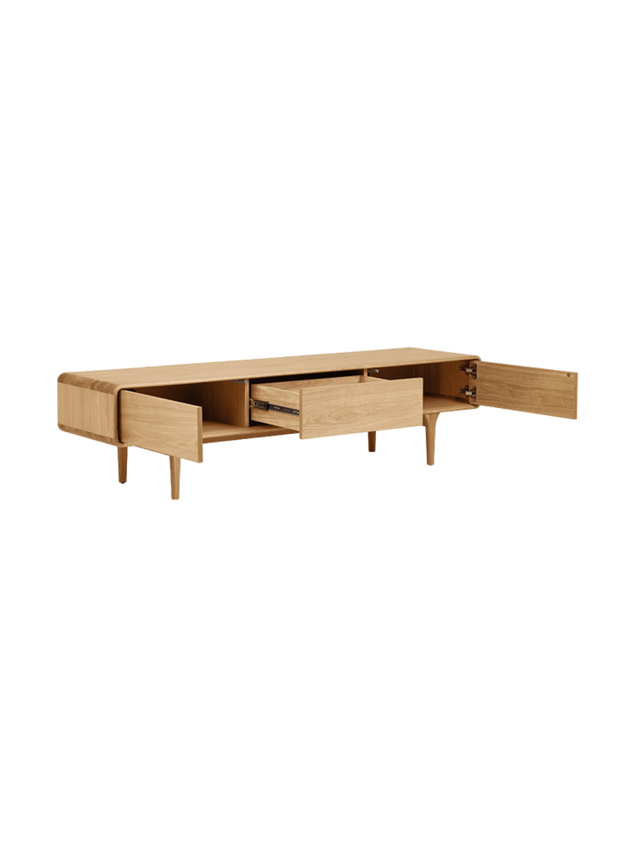 
Credenza bassa di design „Darwin“ - Rovere Naturale
