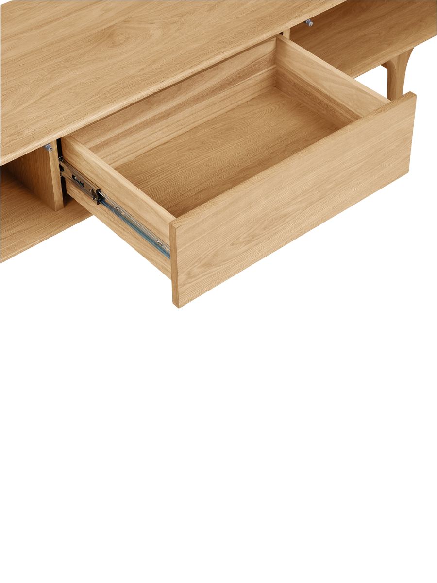 
Credenza bassa di design „Darwin“ - Rovere Naturale
