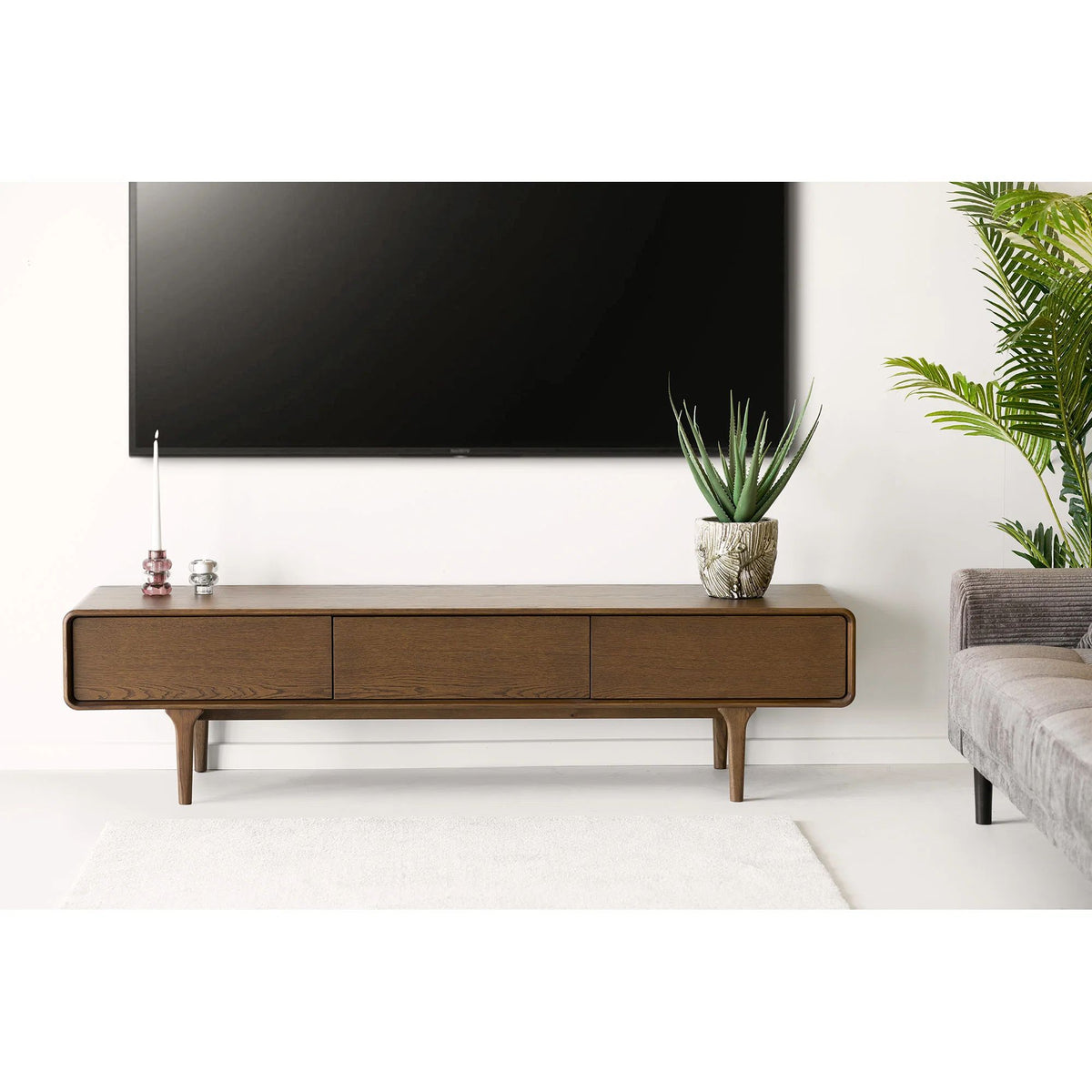 
Credenza bassa di design „Darwin“ - Rovere Marrone scuro