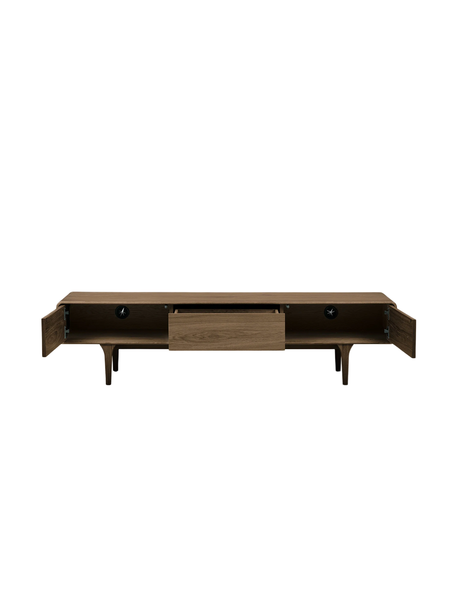 
Credenza bassa di design „Darwin“ - Rovere Marrone scuro