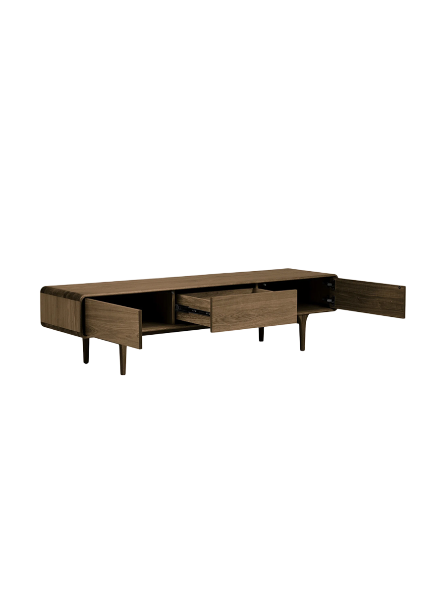 
Credenza bassa di design „Darwin“ - Rovere Marrone scuro