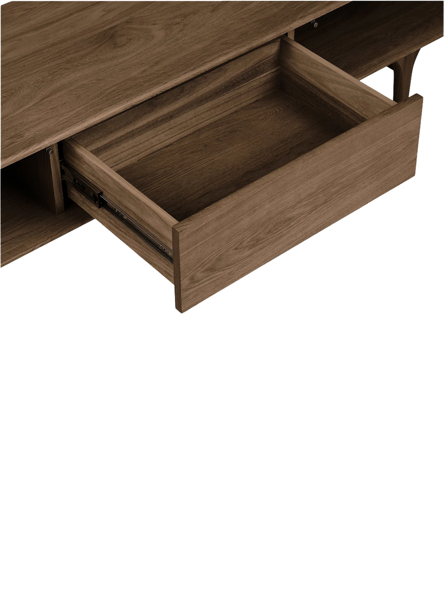 
Credenza bassa di design „Darwin“ - Rovere Marrone scuro